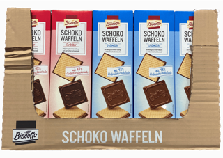 Schoko Waffeln - Vollmilch - Zartbitter