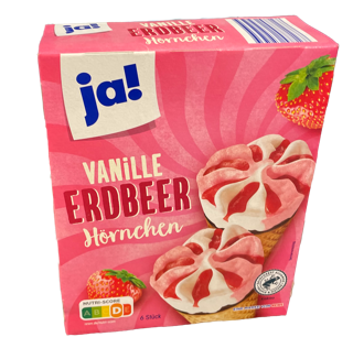 Vanille Erdbeer Hörnchen