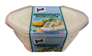 Heringsfilets in Dill Sauce